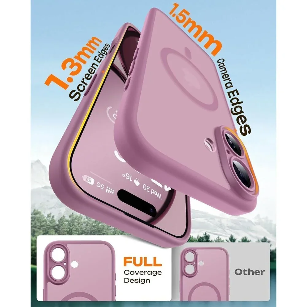 Purple 1 Iphone 17 Pro Max Full Camera Protection Translucent Matte Phone Case